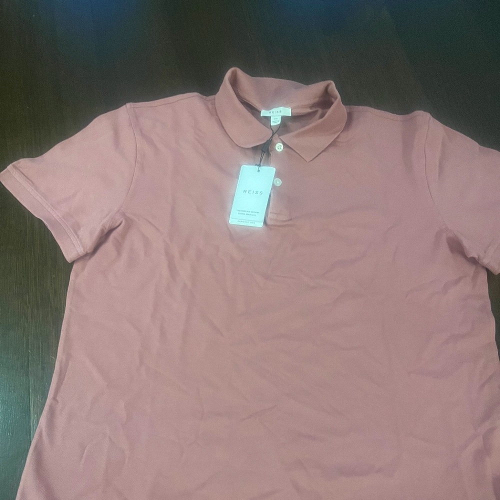 NWT - REISS Men's Short Sleeve Polo Shirt, XXL